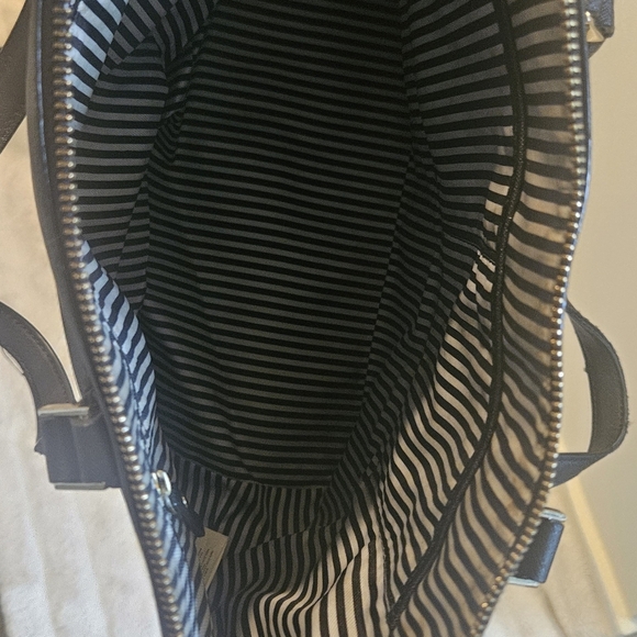 Kate Spade New York Cameron Black Leather Street Lucie Tote Handbag Large - Picture 4 of 10